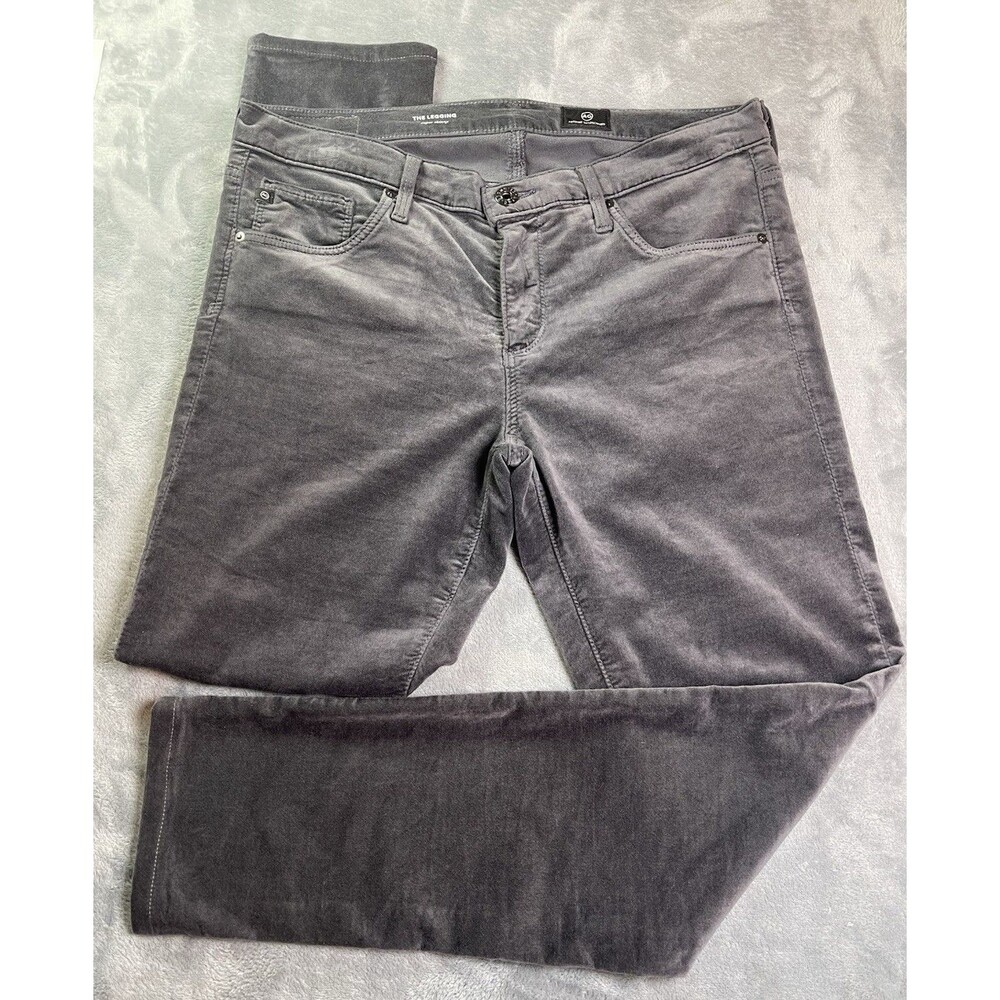 AG Adriano Goldschmied NWOT Legging Super Skinny gray corduroy womens pants 30R